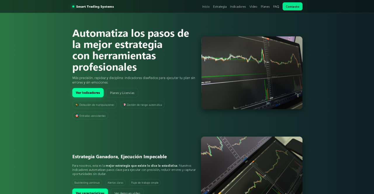 Web de Indicadores para Trading